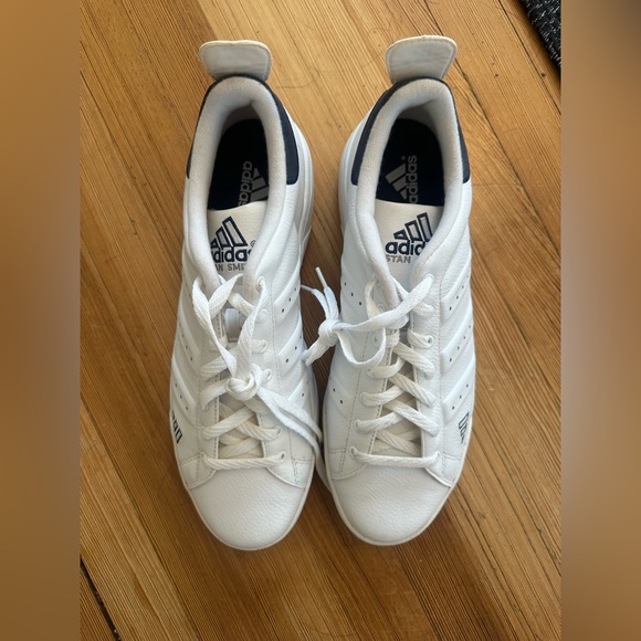 Adidas Men's White Sneakers with Black Details - Picture 2 of 4